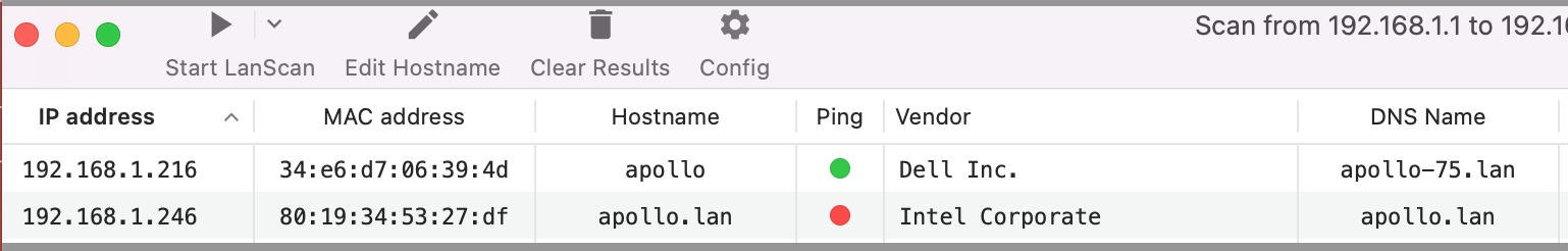 Apollo without wifi — clean state